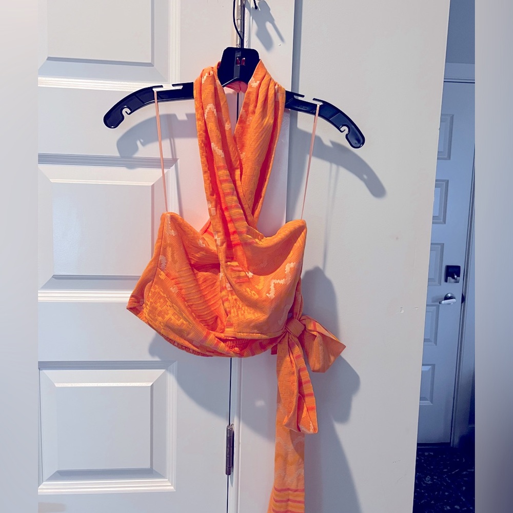 Anthropologie Halter Wrap Blouse NWT